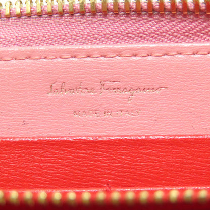 Salvatore Ferragamo Gancini Long wallet (with coin pocket) Leather Ladies [Used]
