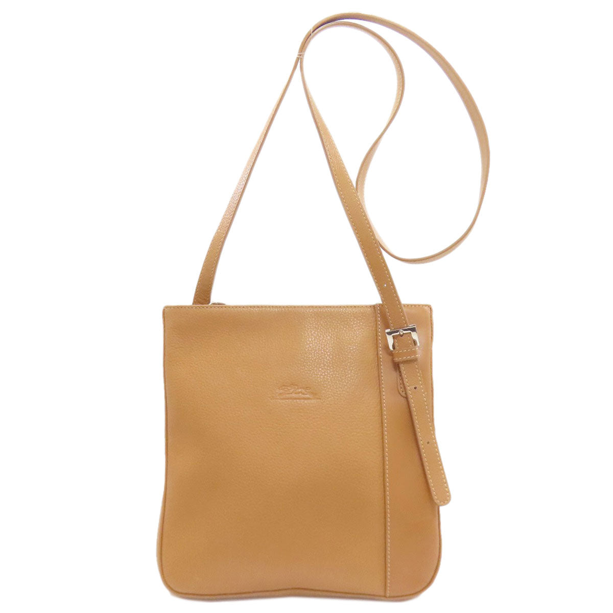 Longchamp logo Shoulder Bag Leather Ladies [Used]