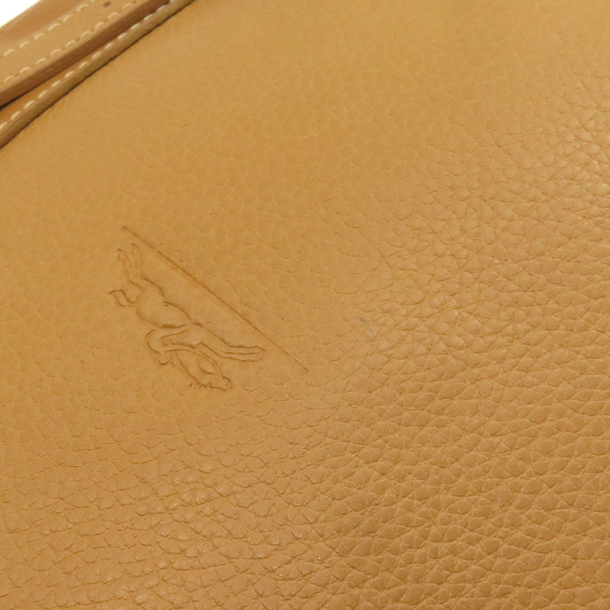 Longchamp logo Shoulder Bag Leather Ladies [Used]