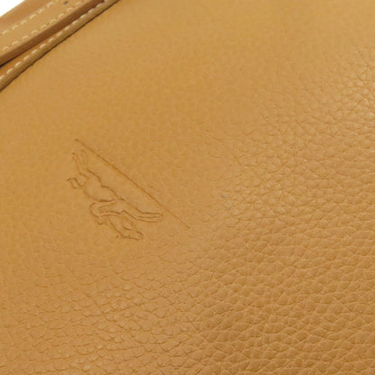 Longchamp logo Shoulder Bag Leather Ladies [Used]
