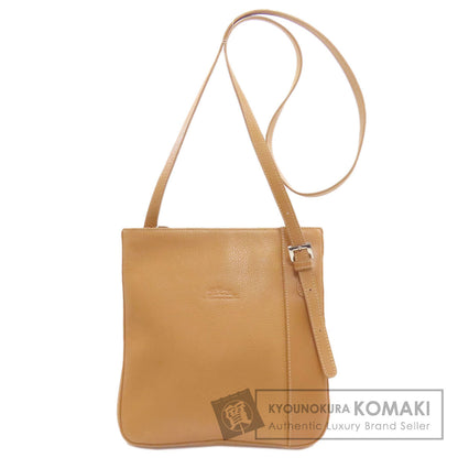 Longchamp logo Shoulder Bag Leather Ladies [Used]
