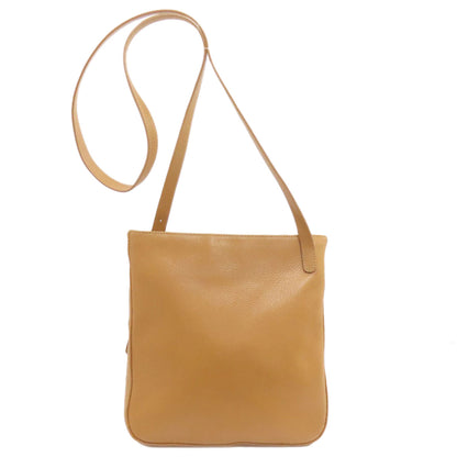 Longchamp logo Shoulder Bag Leather Ladies [Used]