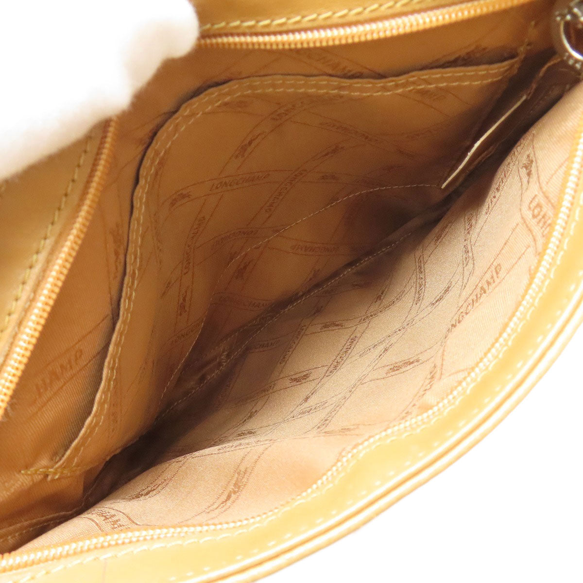 Longchamp logo Shoulder Bag Leather Ladies [Used]