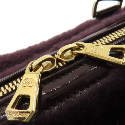 Longchamp logo Tote Bag Fur Ladies [Used]