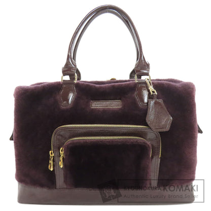Longchamp logo Tote Bag Fur Ladies [Used]