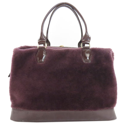 Longchamp logo Tote Bag Fur Ladies [Used]