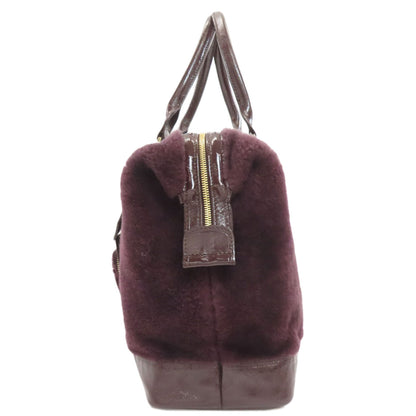 Longchamp logo Tote Bag Fur Ladies [Used]