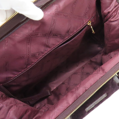 Longchamp logo Tote Bag Fur Ladies [Used]