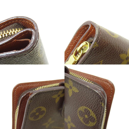ルイヴィトン M61667 コンパクトジップ 二つ折り財布（小銭入れあり） モノグラムキャンバス レディース 【中古】【LOUIS VUITTON】