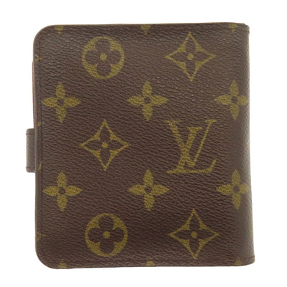 ルイヴィトン M61667 コンパクトジップ 二つ折り財布（小銭入れあり） モノグラムキャンバス レディース 【中古】【LOUIS VUITTON】