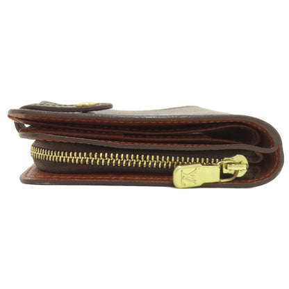 ルイヴィトン M61667 コンパクトジップ 二つ折り財布（小銭入れあり） モノグラムキャンバス レディース 【中古】【LOUIS VUITTON】