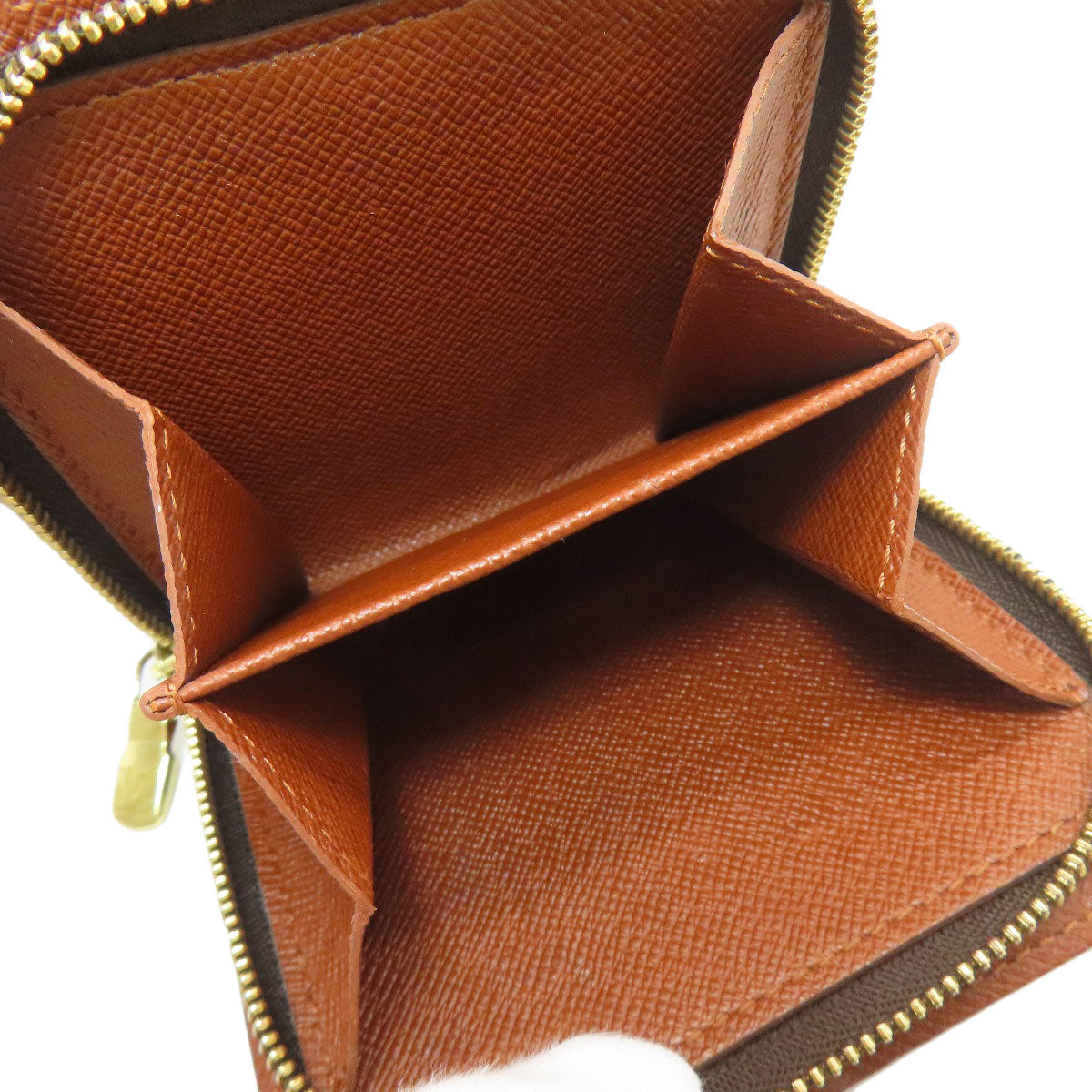 ルイヴィトン M61667 コンパクトジップ 二つ折り財布（小銭入れあり） モノグラムキャンバス レディース 【中古】【LOUIS VUITTON】