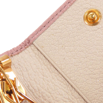 MIUMIU ribbon key holder Leather Ladies [Used]