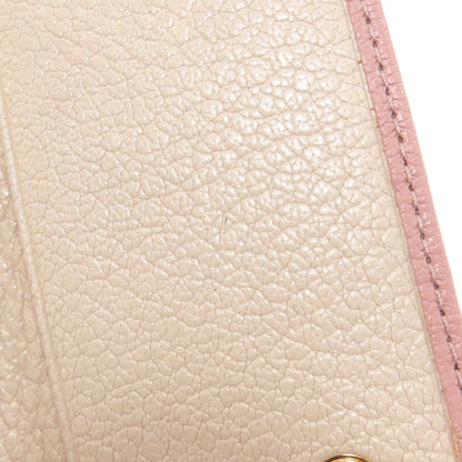 MIUMIU ribbon key holder Leather Ladies [Used]