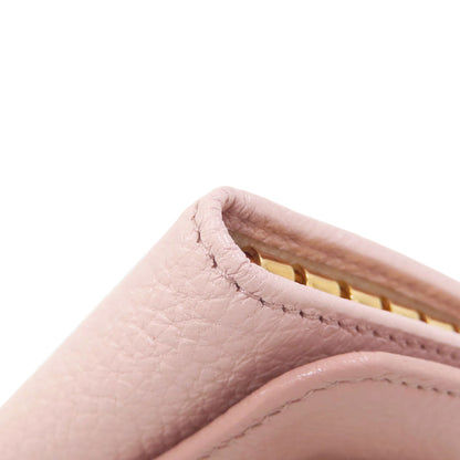 MIUMIU ribbon key holder Leather Ladies [Used]