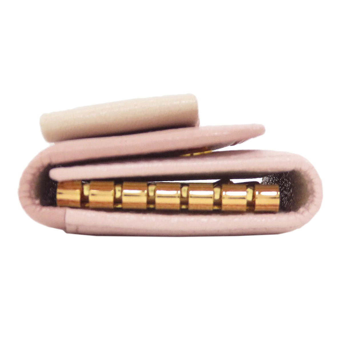 MIUMIU ribbon key holder Leather Ladies [Used]