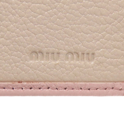 MIUMIU ribbon key holder Leather Ladies [Used]