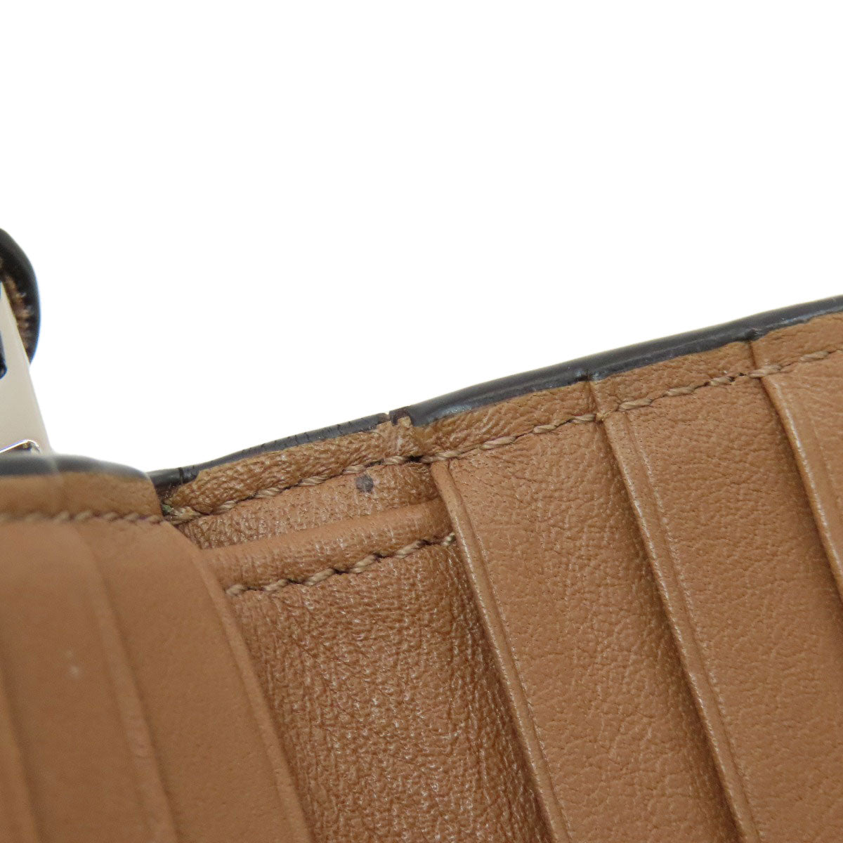 LOEWE Vertical Bifold Wallet with Coin Pocket Leather Ladies [Used]