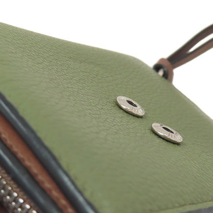 LOEWE Vertical Bifold Wallet with Coin Pocket Leather Ladies [Used]