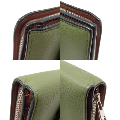 LOEWE Vertical Bifold Wallet with Coin Pocket Leather Ladies [Used]