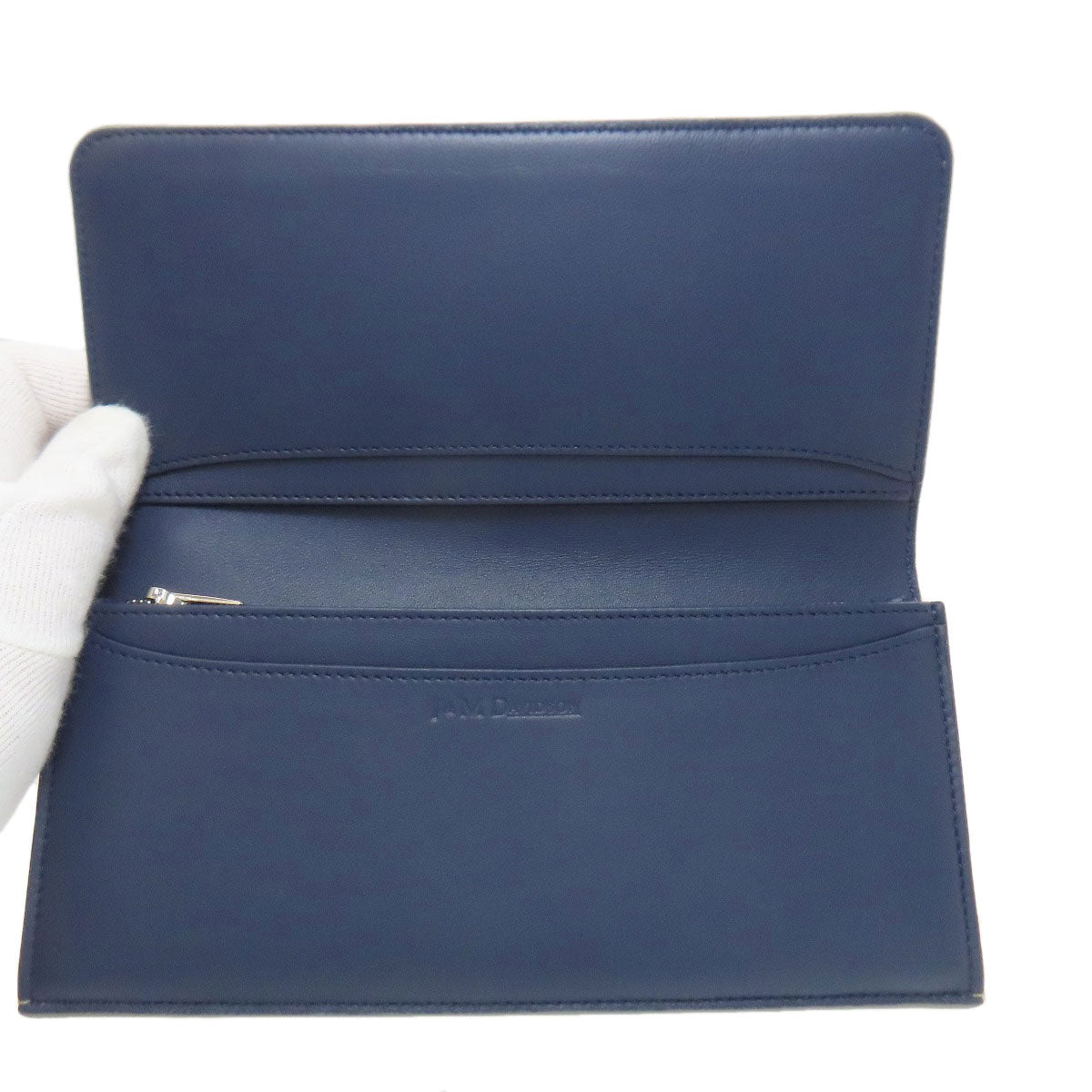 J&M Davidson logo Long wallet (with coin pocket) Leather Ladies [Used]