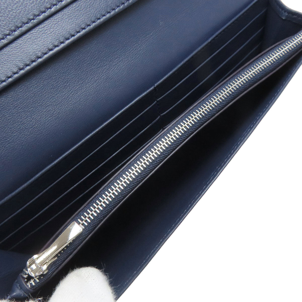 J&M Davidson logo Long wallet (with coin pocket) Leather Ladies [Used]