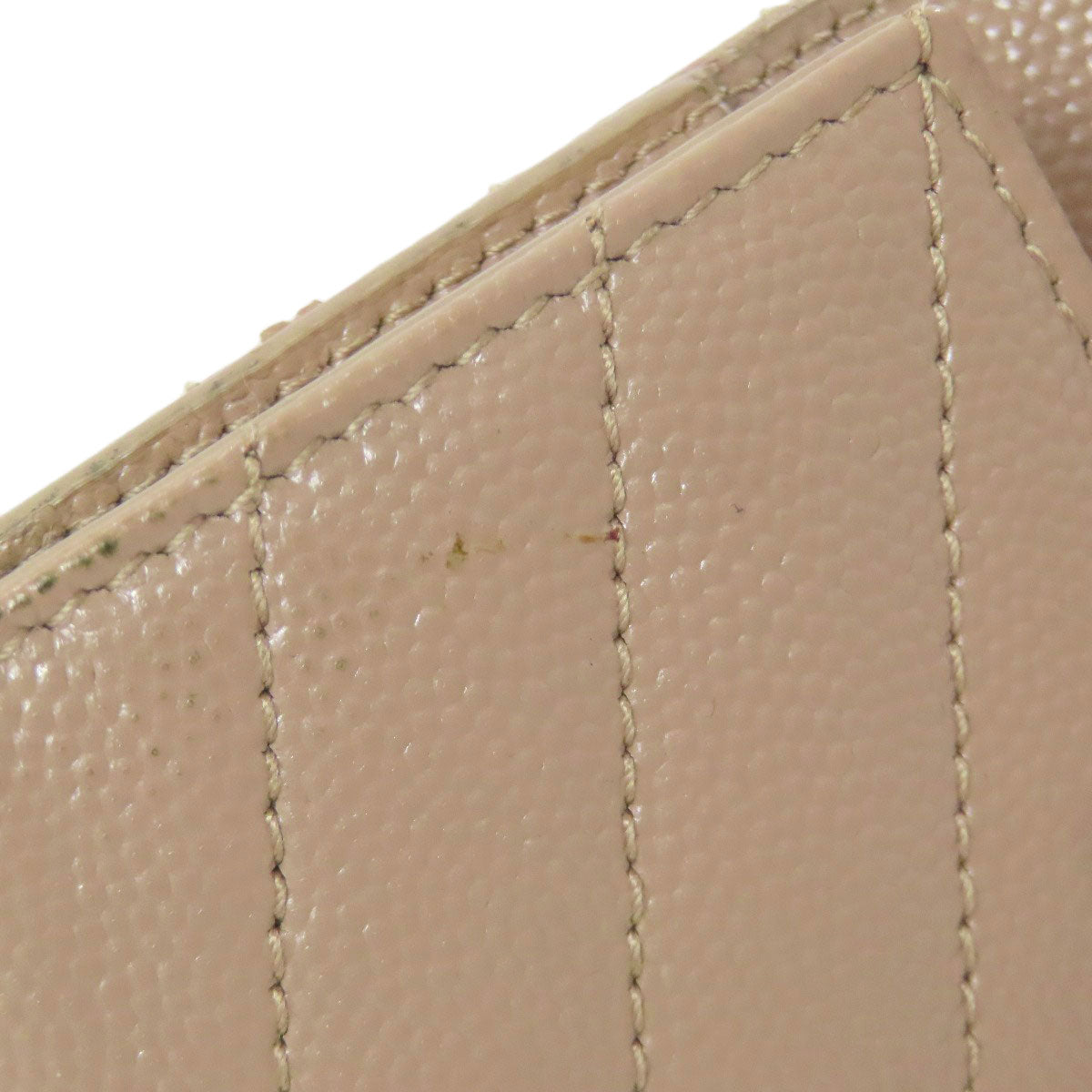 SAINT LAURENT logo key holder Leather Ladies [Used]