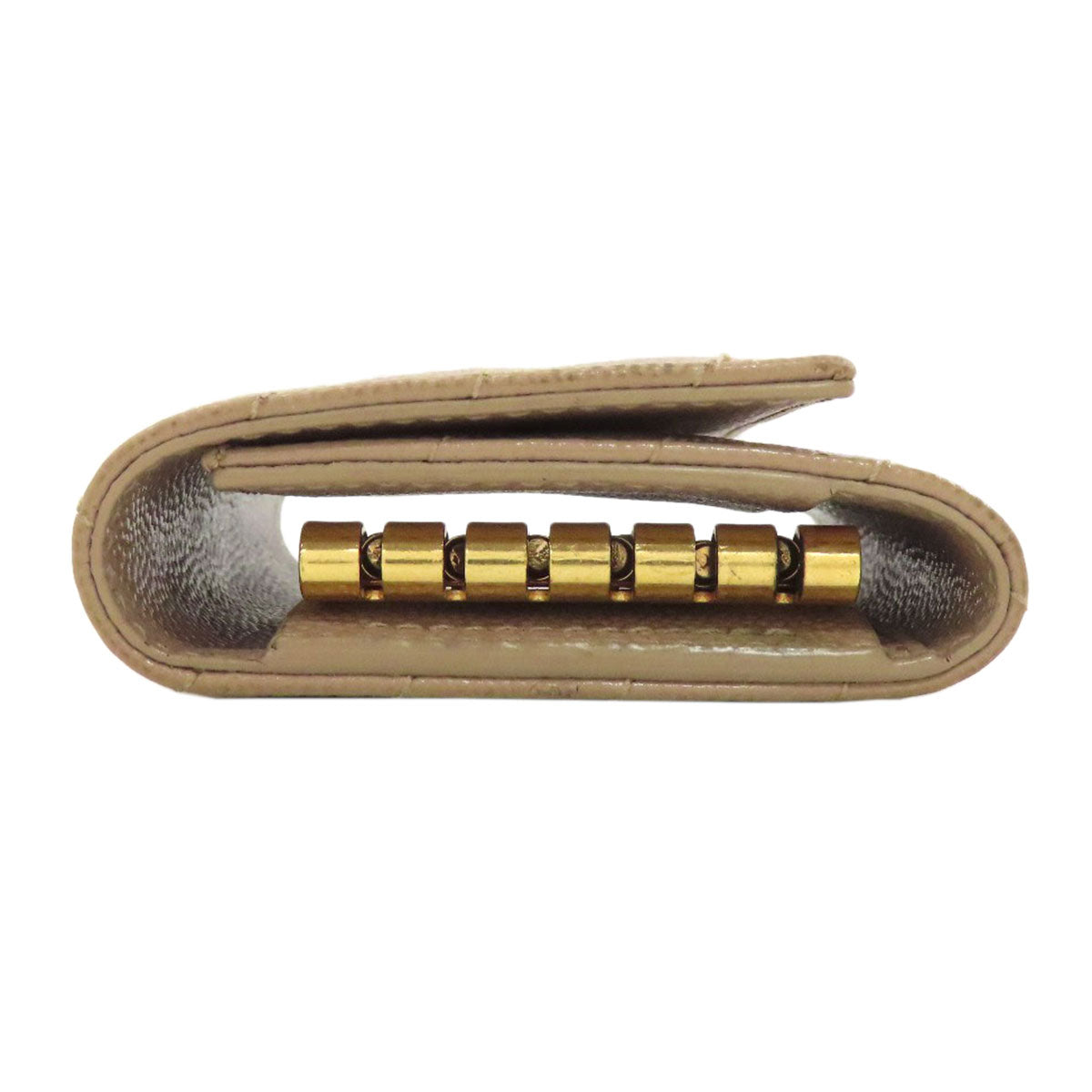 SAINT LAURENT logo key holder Leather Ladies [Used]