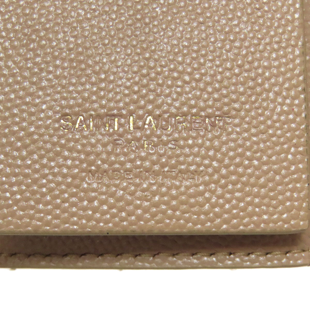 SAINT LAURENT logo key holder Leather Ladies [Used]