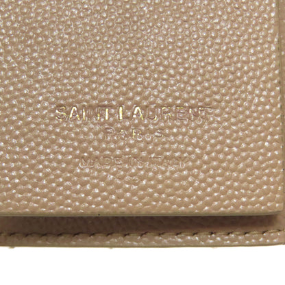 SAINT LAURENT logo key holder Leather Ladies [Used]