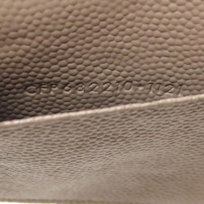 SAINT LAURENT logo key holder Leather Ladies [Used]