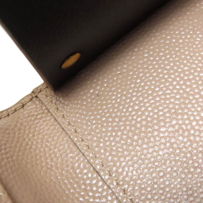 SAINT LAURENT logo key holder Leather Ladies [Used]