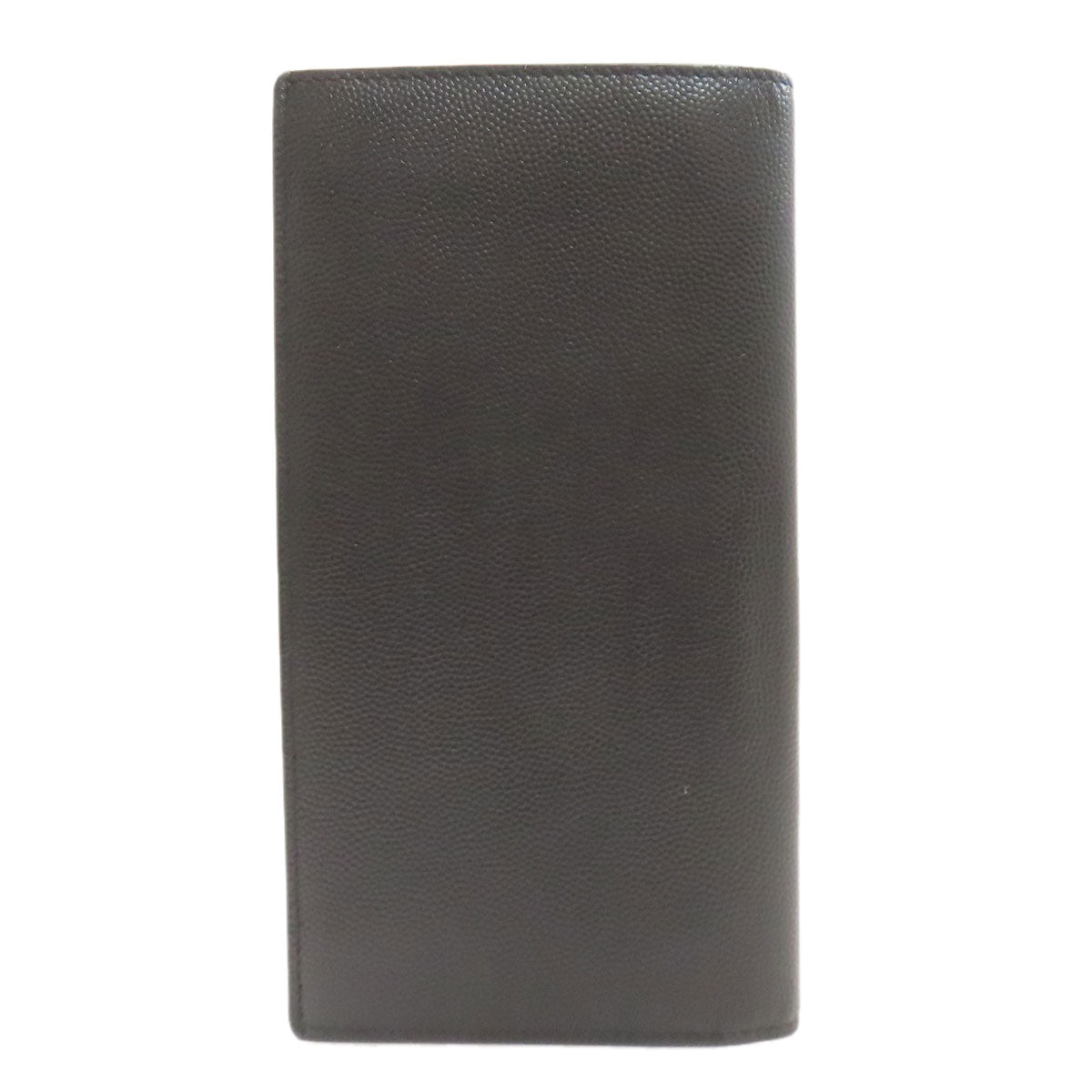YVES SAINT LAURENT logo Long wallet (with coin pocket) Leather Ladies [Used]
