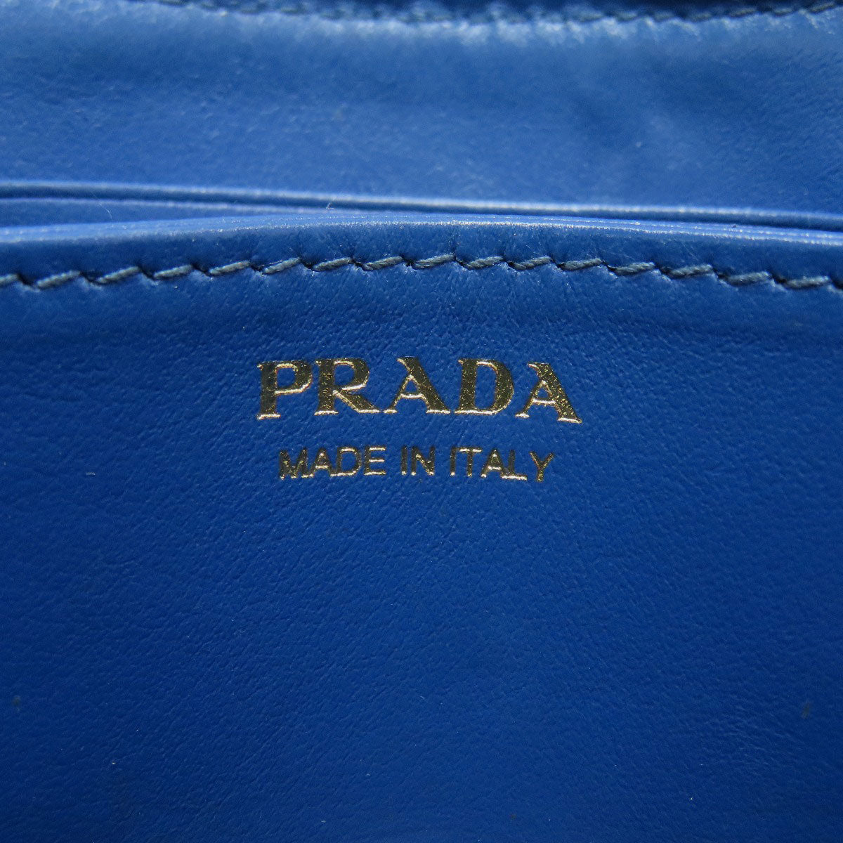 PRADA Logo Hardware coin purse Leather Ladies [Used]