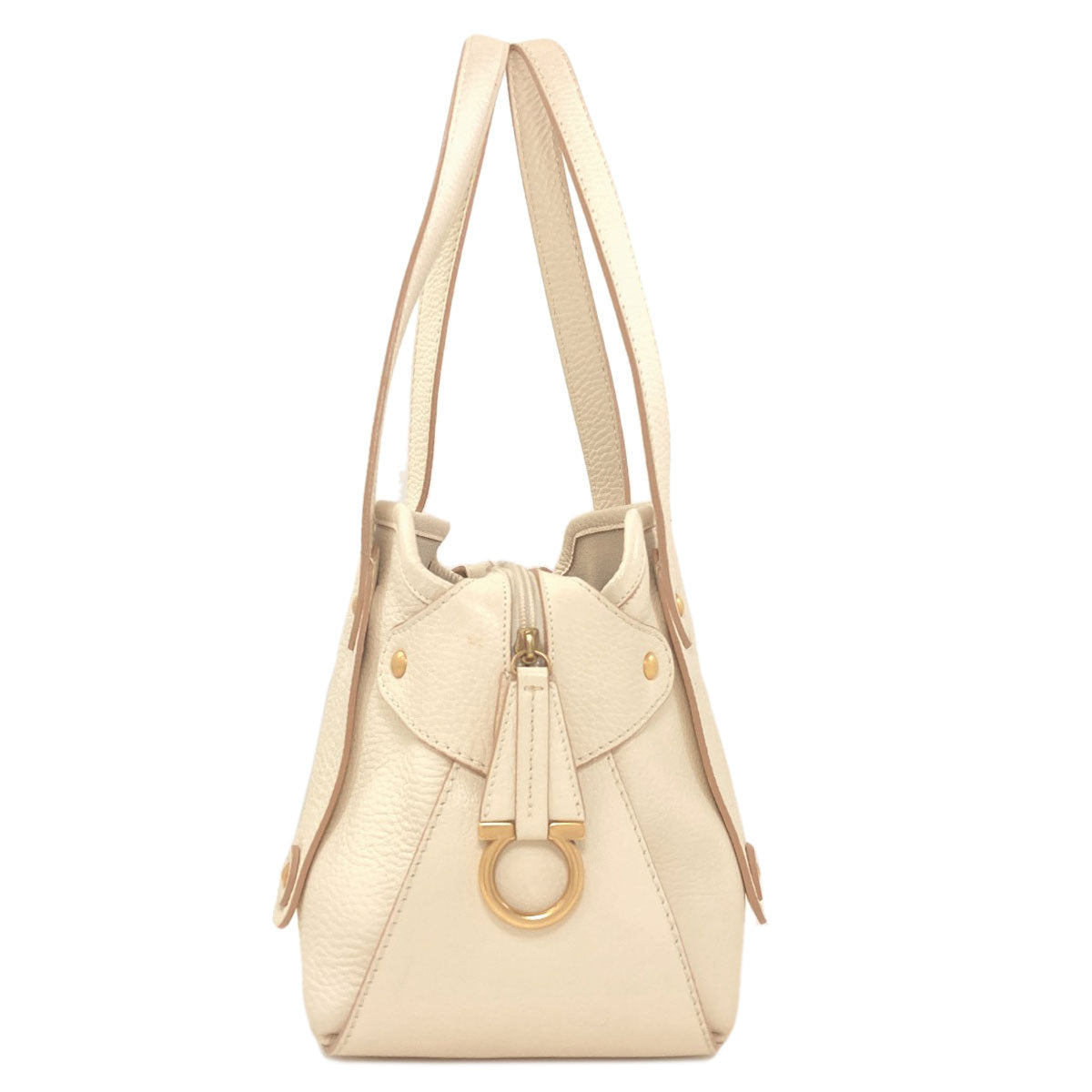 Salvatore Ferragamo logo Tote Bag Leather Ladies [Used]