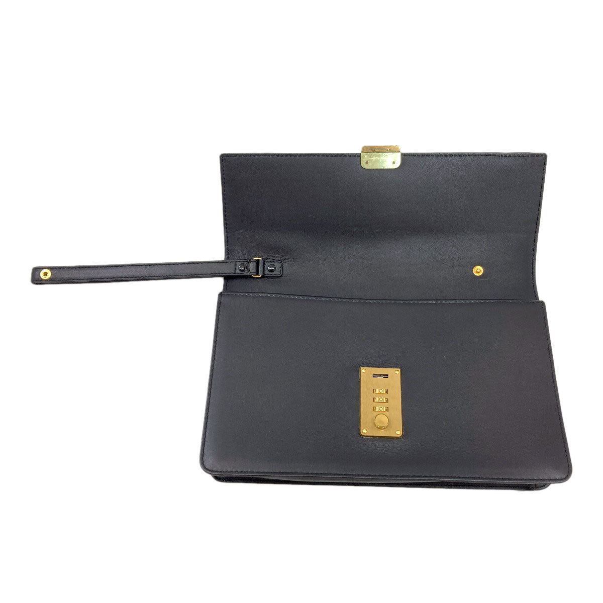 Dunhill logo business bag Leather mens [Used]