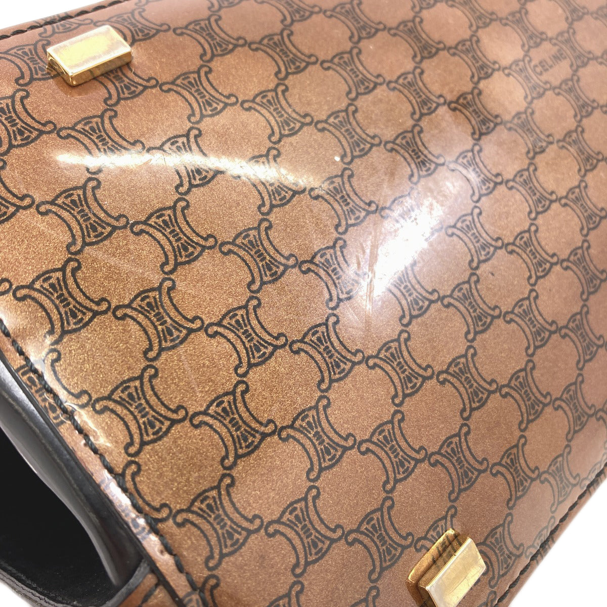 CELINE Macadam Tote Bag Enamel Ladies [Used]