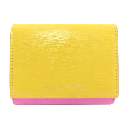 BVLGARI B-zero1 charm Bifold Wallet with Coin Pocket Leather Ladies [Used]