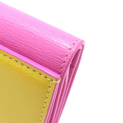 BVLGARI B-zero1 charm Bifold Wallet with Coin Pocket Leather Ladies [Used]