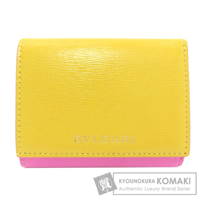 BVLGARI B-zero1 charm Bifold Wallet with Coin Pocket Leather Ladies [Used]