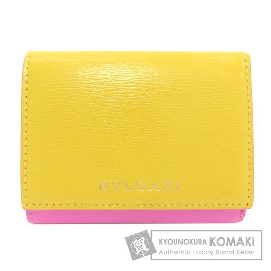 BVLGARI B-zero1 charm Bifold Wallet with Coin Pocket Leather Ladies [Used]