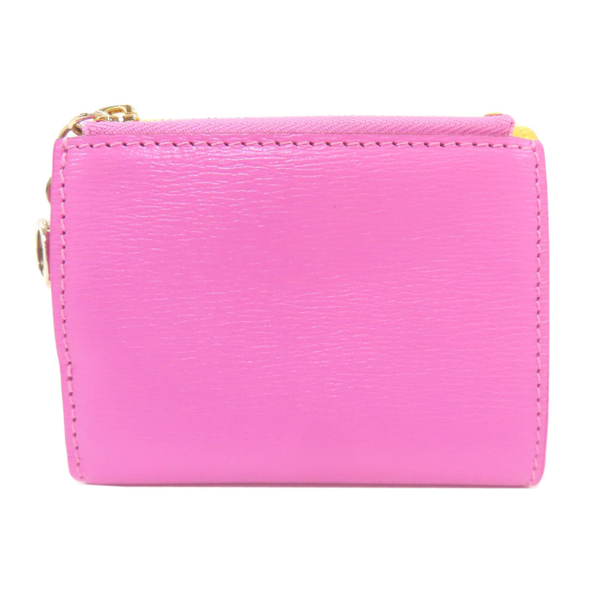 BVLGARI B-zero1 charm Bifold Wallet with Coin Pocket Leather Ladies [Used]