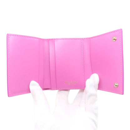 BVLGARI B-zero1 charm Bifold Wallet with Coin Pocket Leather Ladies [Used]