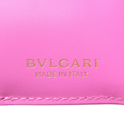 BVLGARI B-zero1 charm Bifold Wallet with Coin Pocket Leather Ladies [Used]