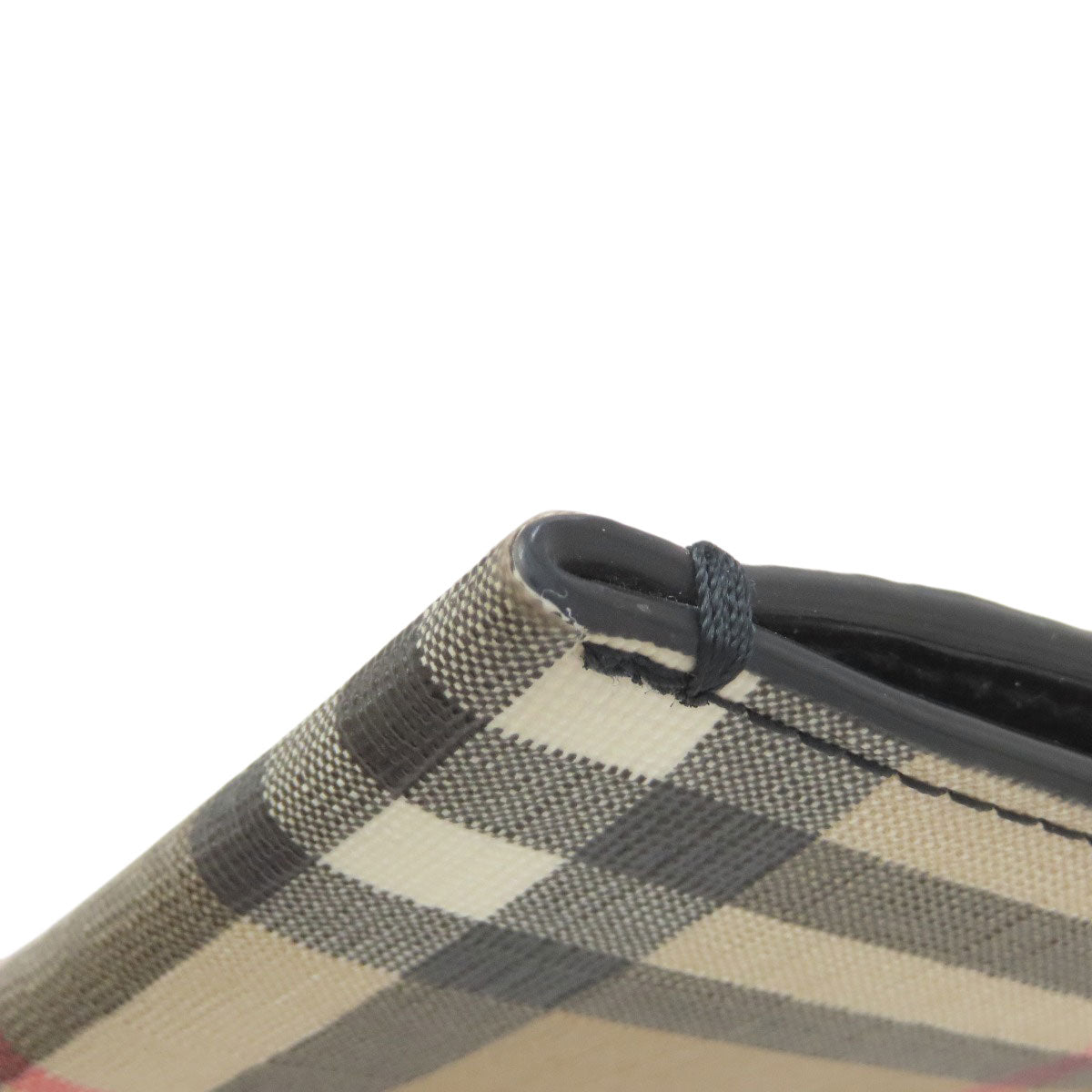 BURBERRY Burberry Check Card Case PVC Ladies [Used]