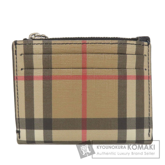 BURBERRY Burberry Check Card Case PVC Ladies [Used]