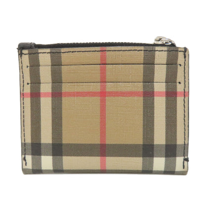 BURBERRY Burberry Check Card Case PVC Ladies [Used]