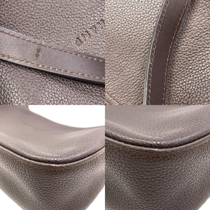 Longchamp logo Shoulder Bag Leather Ladies [Used]