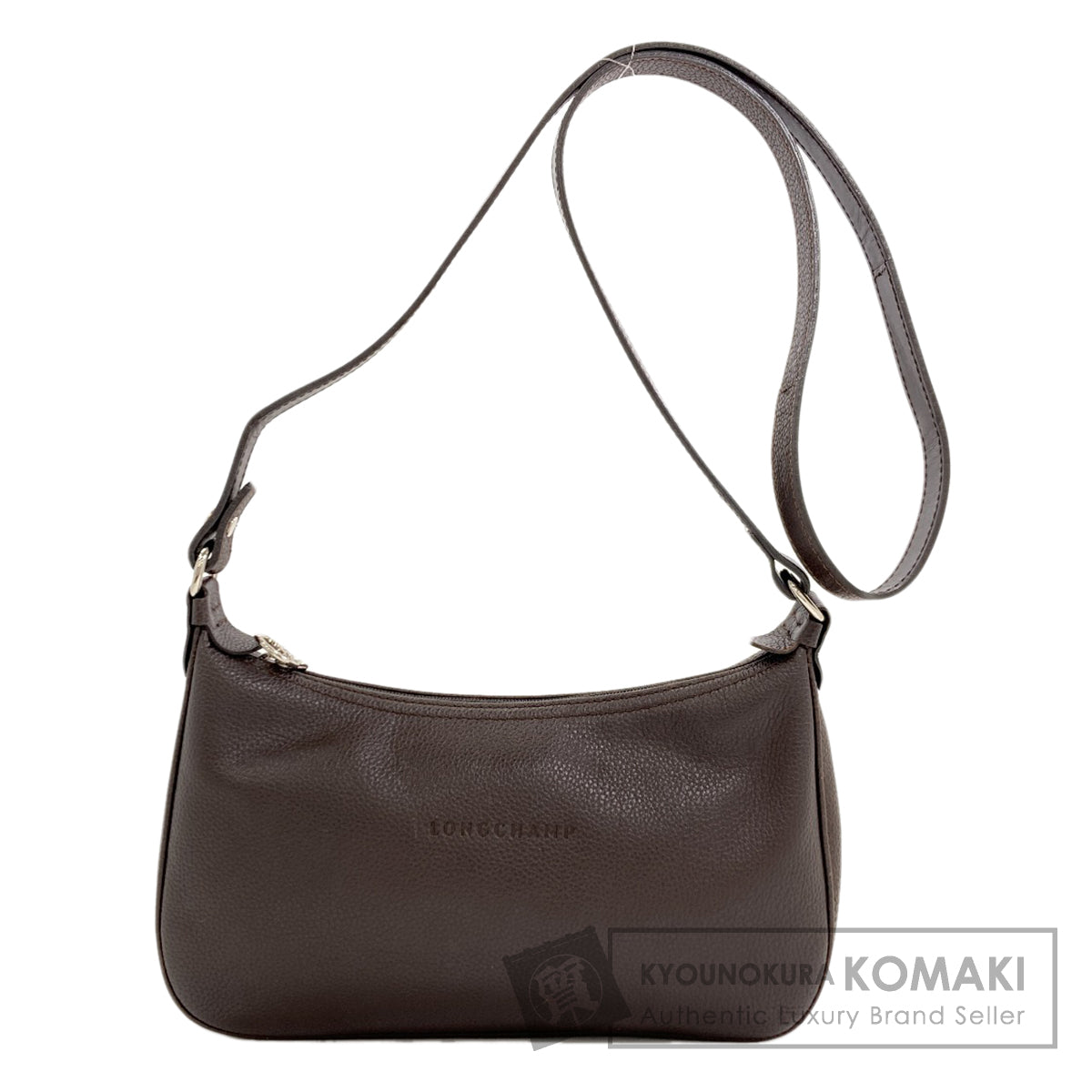 Longchamp logo Shoulder Bag Leather Ladies [Used]