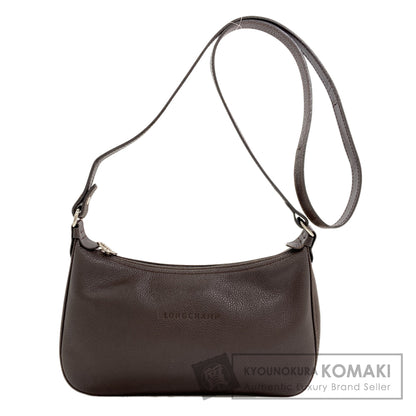 Longchamp logo Shoulder Bag Leather Ladies [Used]